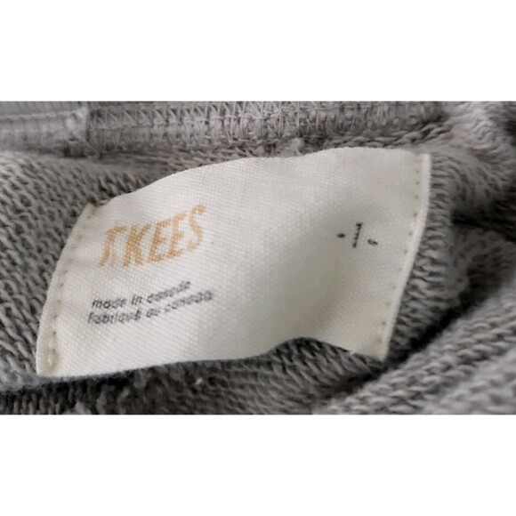 TKEES Jogger Pants Womens 1 S Gray Drop Crotch Sweatpants Tapered - Picture 6 of 8